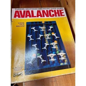 Vintage Parker Brothers - Avalanche Game Glass Marbles 1966